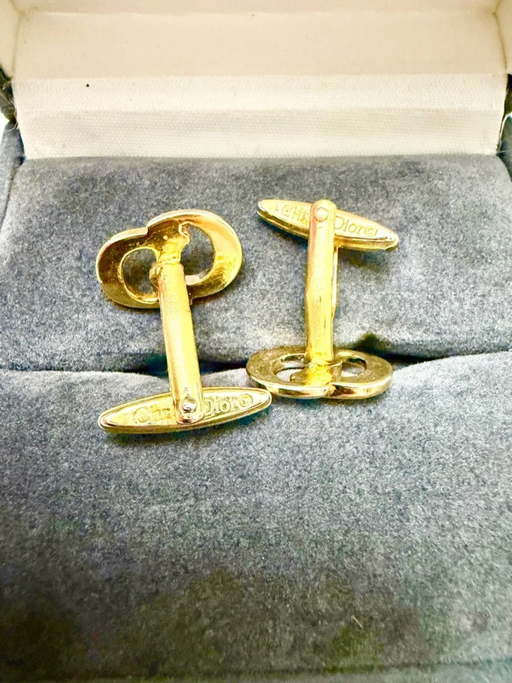 Vintage Dior CD Logo Cufflinks